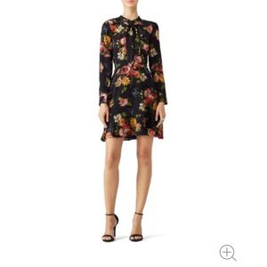 Black floral dress from the Kooples, perfect condition